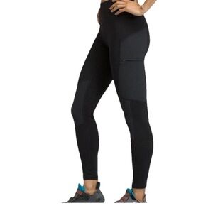 PrAna Black Hiking, Hiking, Climbing Style Leggings w pockets. Size Small